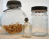 Instant Collection of Vintage Clear Glass Jars and Bottle - TheEclecticInterior