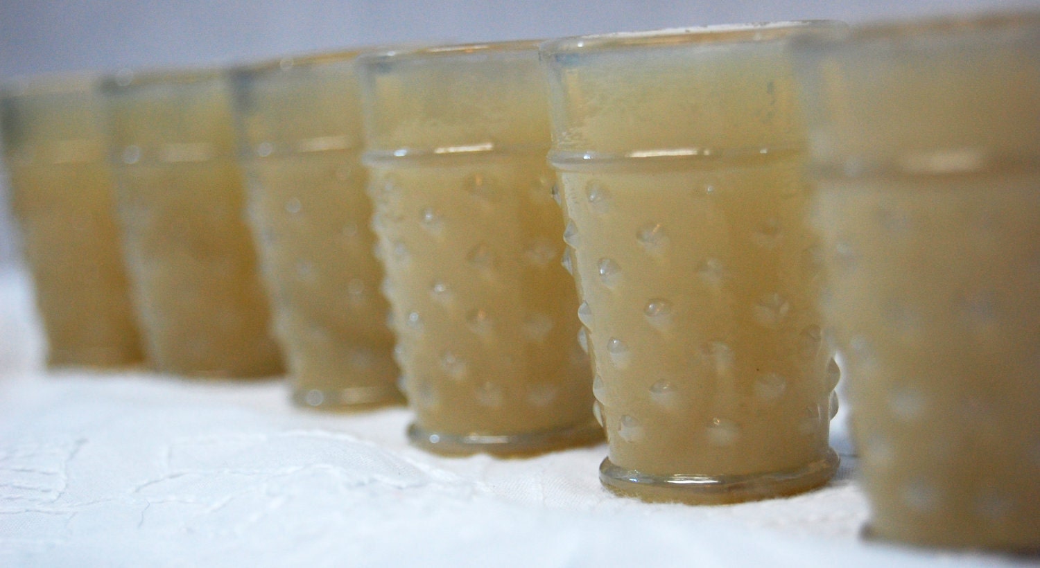 Vintage Wetzel Hobnail Miniature Glasses