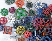 Vintage Salvage Water Valve Furniture Knob