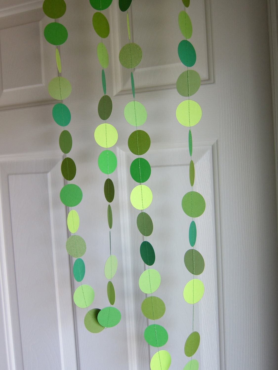 Paper Garland, Shades of Green, St. Patrick's Day Decoration,