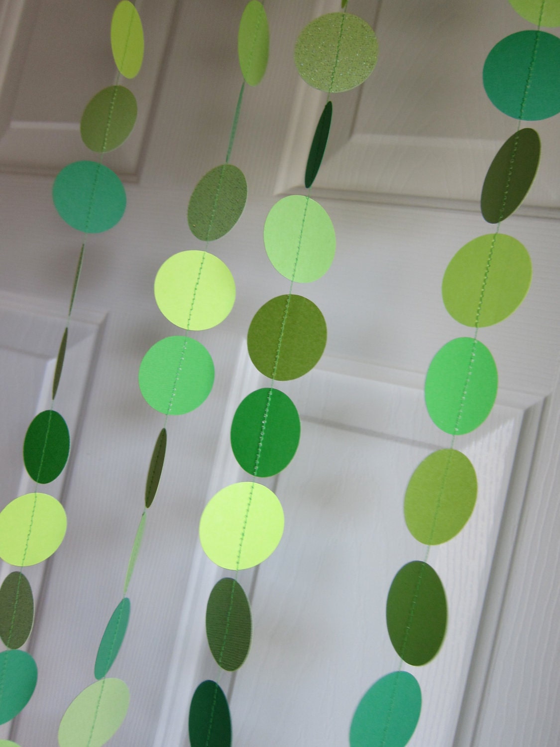 Paper Garland, Shades of Green, St. Patrick's Day Decoration,