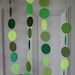Paper Garland, Shades of Green, St. Patrick's Day Decoration,