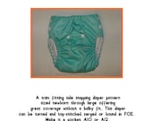 PDF Cloth Diaper Sewing Pattern - Rocket Bottoms Side Snapper (NB-LRG)