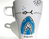 Pisces Mug Zodiac / Astrology Personalized Mug Wholesale Bulk