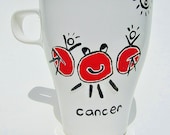 Cancer / Cancerian Mug  Zodiac / Astrology Personalized Mug / Pencil Holder