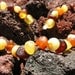 MULTI-COLORED RAW Round Beads - Baltic amber teething necklace - Natural organic amber stones