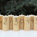 Set of 10 Pine Log Wedding Table Numbers - great for a country wedding, rustic wedding, or woodland wedding