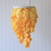 Wedding Ombre Fabric Chandelier - hanging mobile chandelier for wedding decor, country wedding, rustic chic wedding