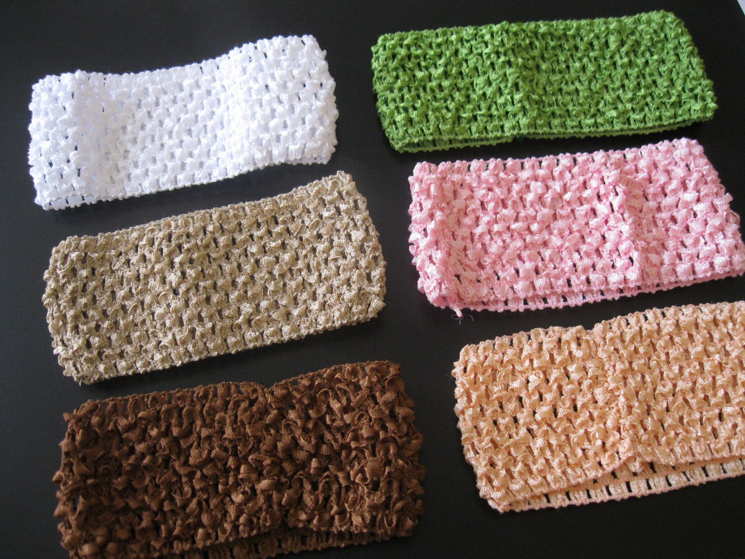 Crochet Headband one dollar with Purchase of any Hair Clip -Thick, 2 3/4"