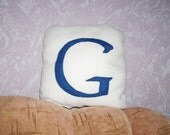 Decorative Pillows - Handmade Pillow - Google icon Pillow - 12x12 White Geekery Pillow