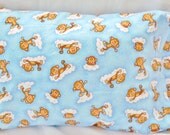 Pillowcase - Toddler Child Travel Size - Monkey Clouds Blue - Boys Girls - Pillow Case Cover - READY to SHIP