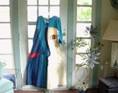 Unusual Vintage Crying Eye Embroidered and Appliqued Tiki Loungewear