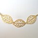 Minimalist Gold Necklace - Leaf Trio - Dainty Feminine Jewelry - Unique Gift Idea for Her