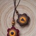 Felt flowers bookmark