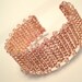 Rose Gold Wire Wrapped Cuff Bracelet/Swarovski Crystals/Rose/Cuff Bracelet/Wire Bracelet/Sparkle Bracelet/Summer