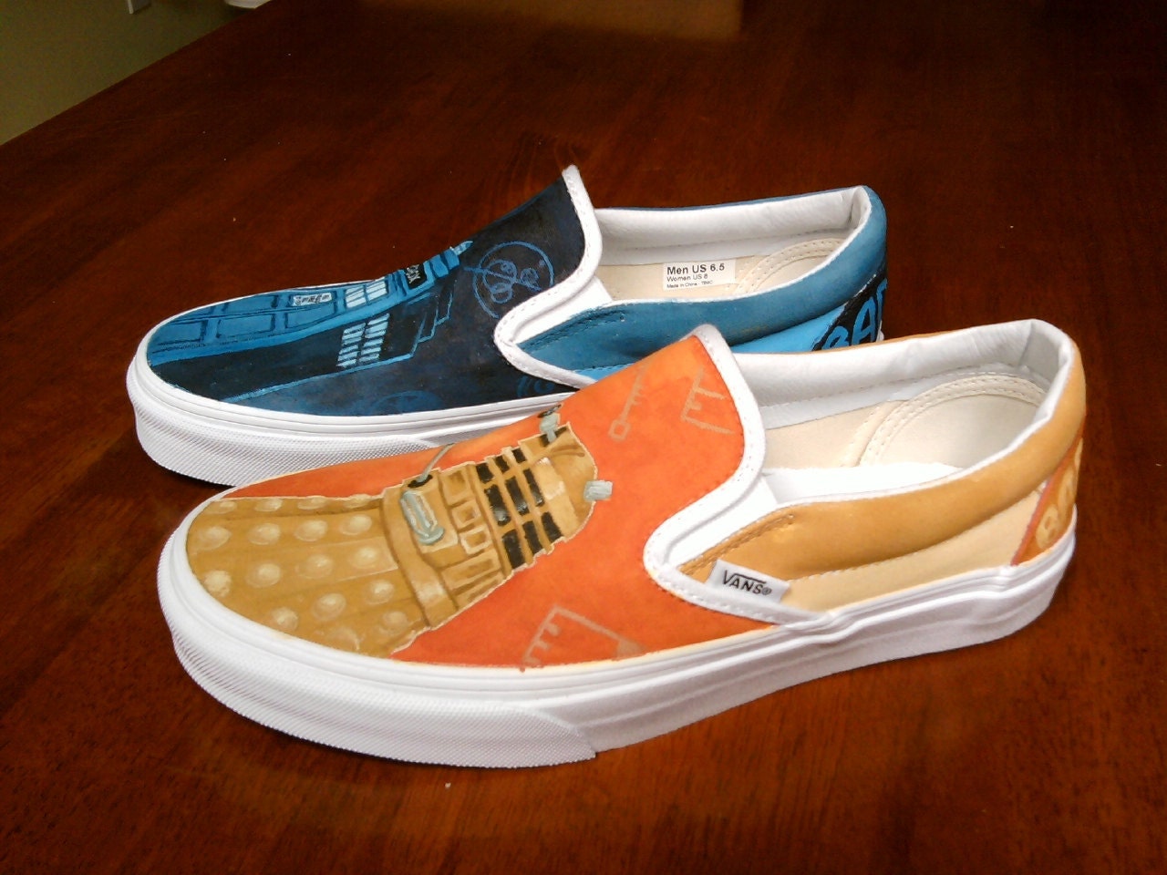 Custom Painted Slip-Ons (Any Size- Made to Order)