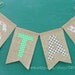 STAY burlap banner