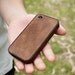 iPhone 4 4S leather bumper case