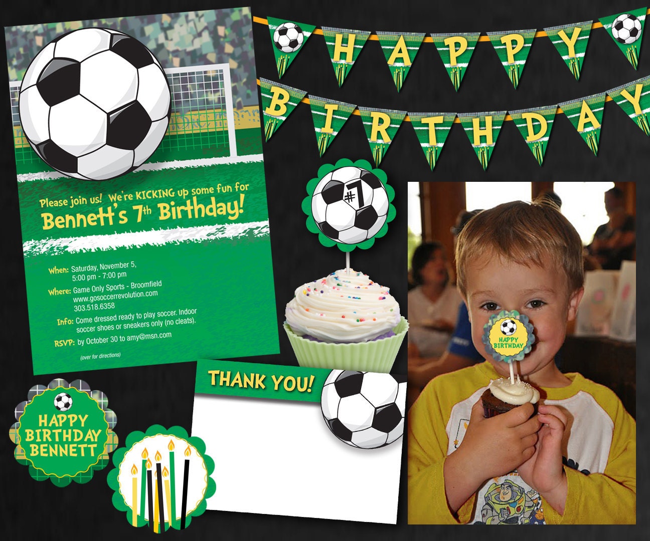 Soccer Party Collection - Birthday Il_570xn