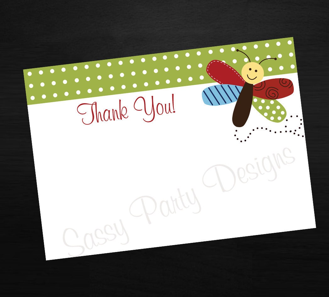 Dragonfly Thank You Notes Il_570xn
