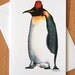 Emperor Penguin in a Fez: A6 Birds in Hats Greetings Card