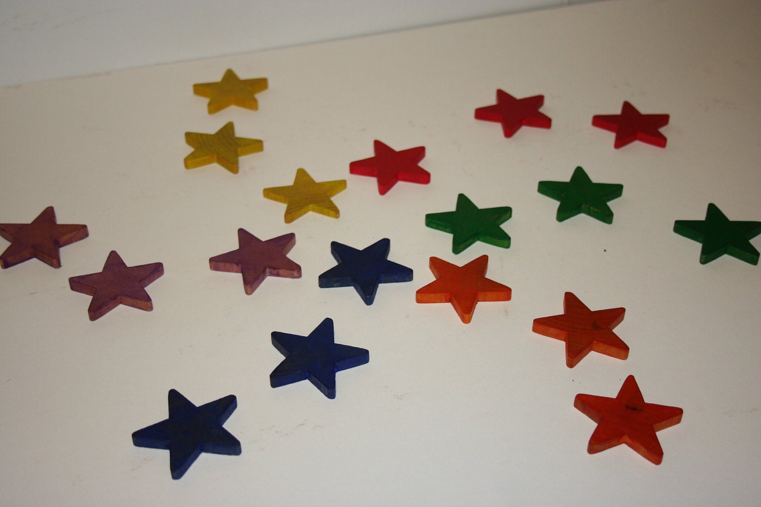 Count your lucky stars Wooden Counting Game and or Accessory Montessori Waldorf Inspired Rainbow