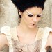 Eco-friendly Dress organic merino wool felt and ombre tights in neutral colors by texturable