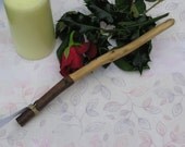 Oak Wand with Natural Bark Hilt - Wooden, Travel Wand, Wiccan, Pagan
