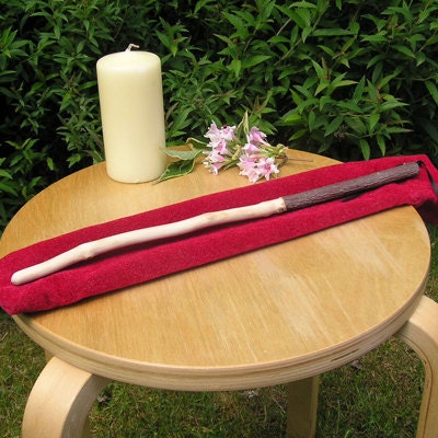 Beech Wand - Hand Carved