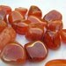 Carnelian Tumbled Gemstones Medium - Motivation, Vitality, Creativity, Fertility