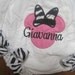 Personalized Hot pink & Zebra Minnie Mouse Bloomer