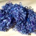 Hand spun Curly Locks - navy blue novelty yarn