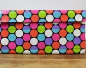Duct Tape Wallet (Clutch) - Multi Color Dots
