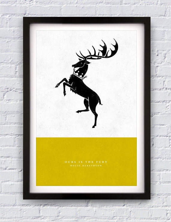 Game of Thrones - House Baratheon print 11X17"