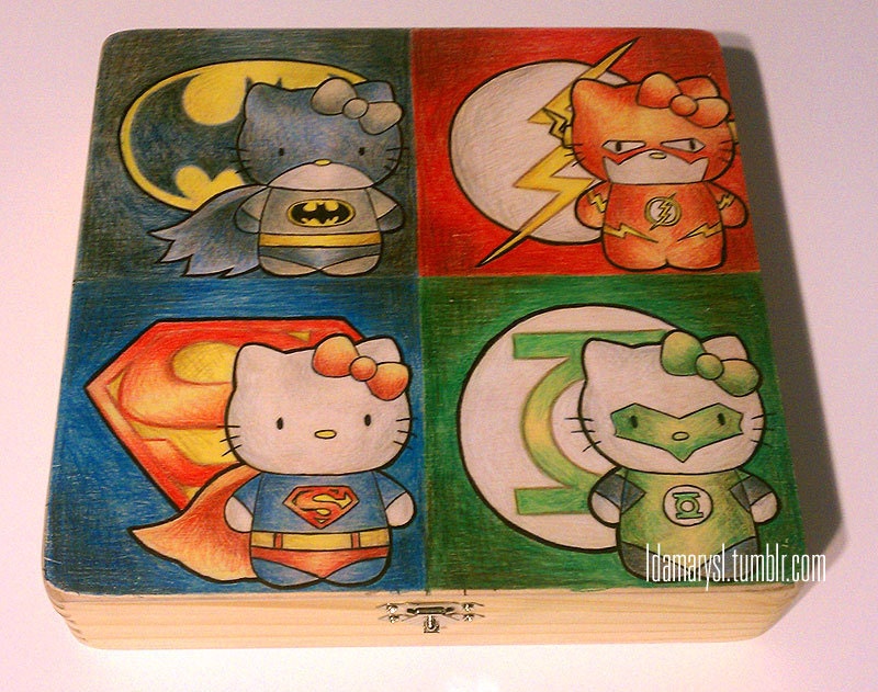 Hello Kitty DC Comics Superheroes Box (Made to Order)