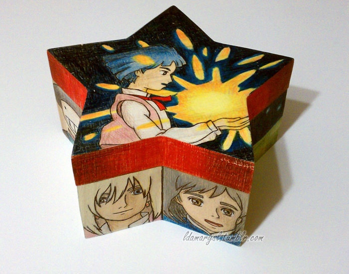 RESERVED for Virginia (GingerGM) Howl's Moving Castle Star Shaped Box