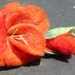 Reserveg for FK-Sword lily felt brooch-handmade OOAK
