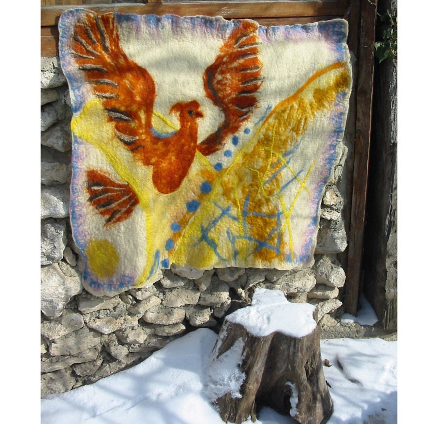 Felt Child Blanket-"Sunny Dove"