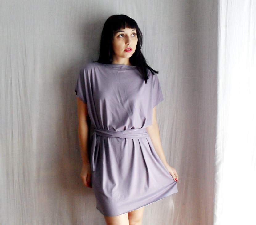 Lilac tunic dress - jersey tunic dress lilac tunic dresses one size fits all