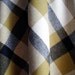 Plaid circle skirt in mustard and black - Sizes from XS to L - LAST PIECE