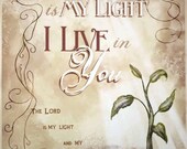 I Live In You-Christian Art-Inspirational 8X10