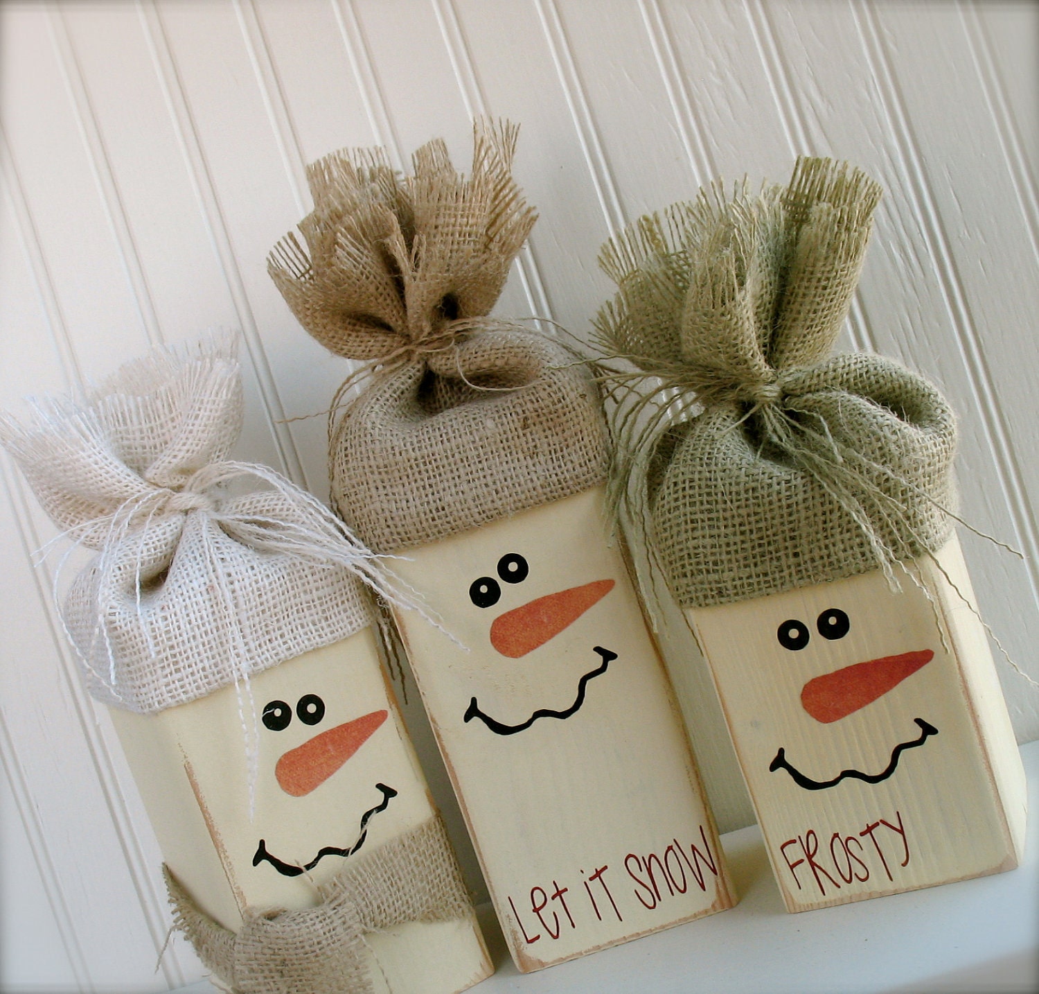 Large Snowman Trio... Perfect for Happy Holiday Decor.  Get yours to add to your decor today