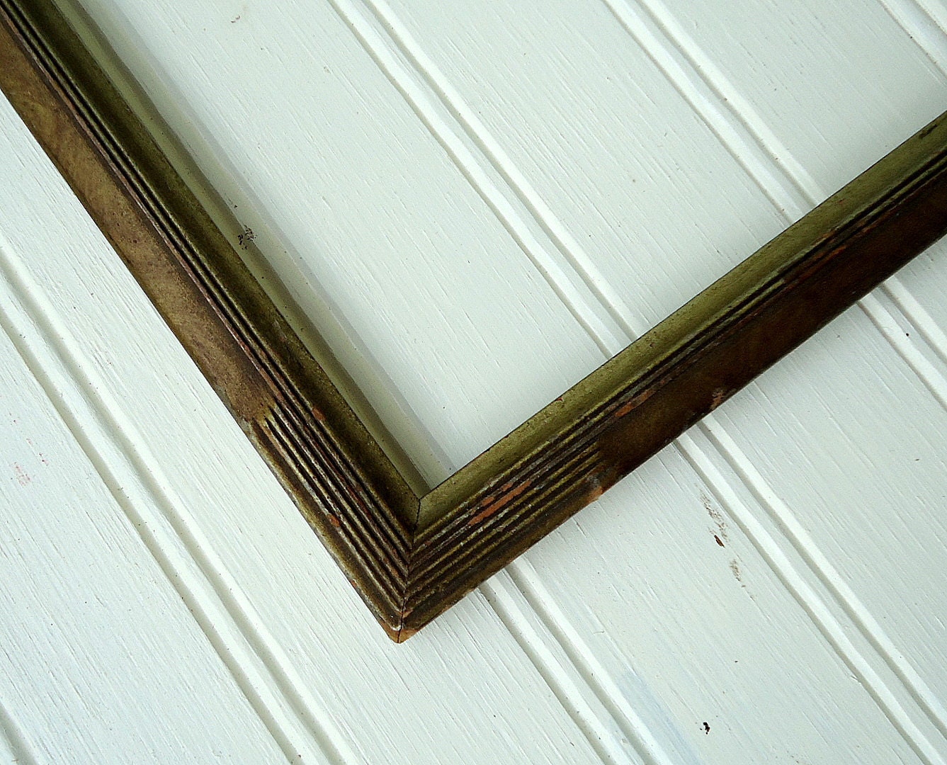 Vintage Wooden Frame Picture Wood 8 x 10 Photo Home Decor Tabletop Burled Art Deco Style Cottage Shabby Chic