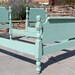 2 Vintage Twin Beds Painted and Distressed in Beach Glass By Foo Foo La La