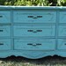 Vintage Chic 9 drawer dresser/ storage Painted and Distressed in Lady Blue By Foo Foo La La