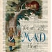 ALICE In WONDERLAND Vintage Art Book Print Alice Cheshire Cat on Antique Book Page Art Print or Dictionary Page Art Print 8x10