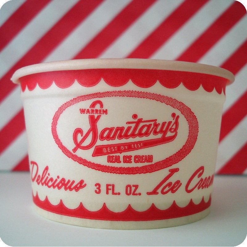 Vintage Ice Cream Cups 48 New Old Stock By Sweetkaity On Etsy 3444