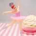 Large Pink Ballerina Cake Topper