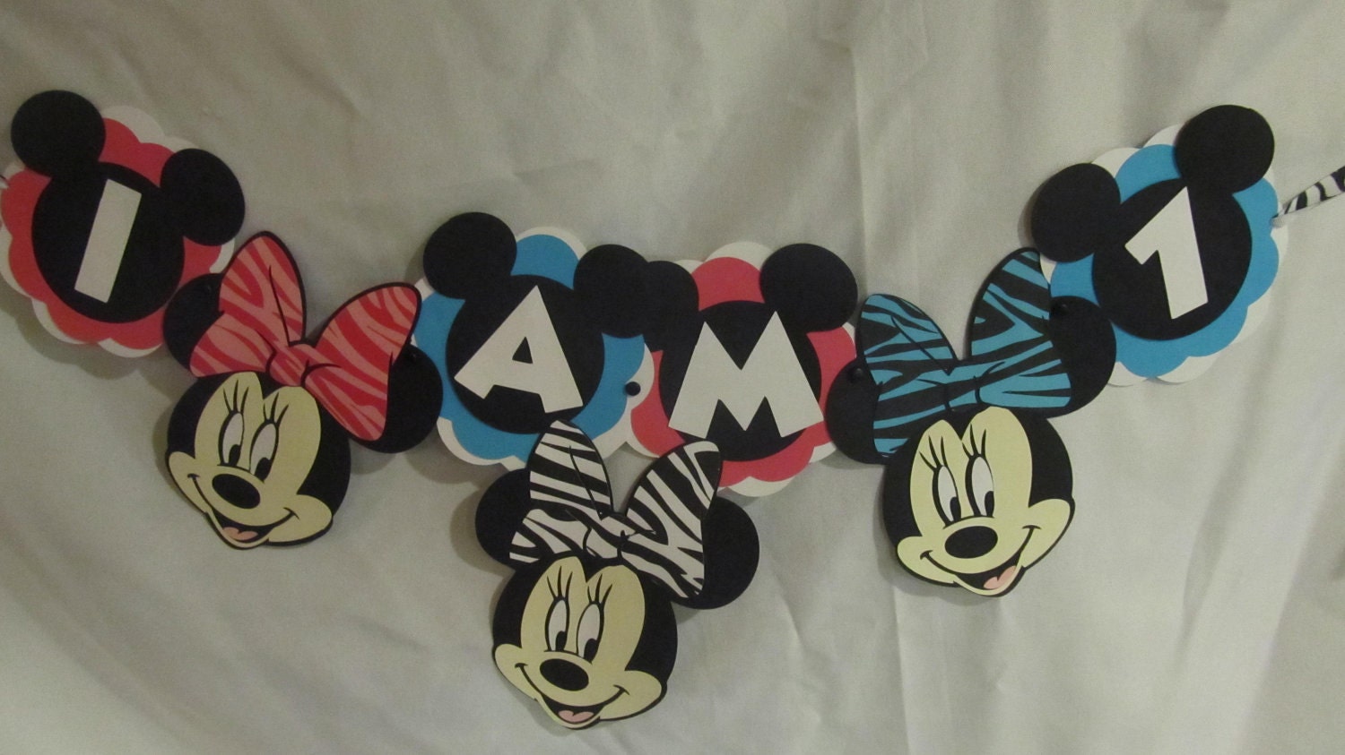 Minnie Mouse Highchair Banner