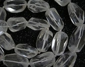 Natural Rock Crystal Quartz Faceted Nugget Beads, 16 Inch Strand, Often Used In Healing Practice(G01023)